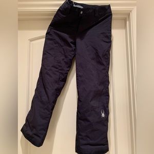 Spyder girls, black ski pants size 12